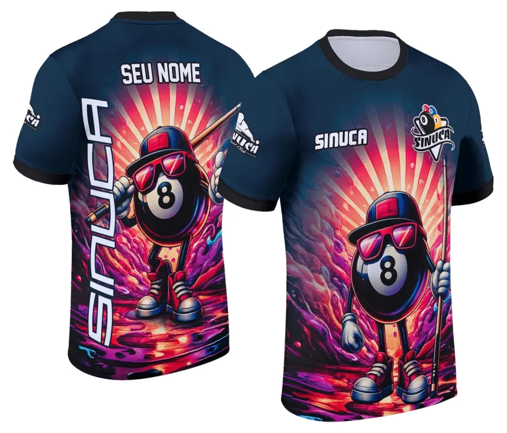 Camisa Personalizada de Sinuca - Snook - Bilhar Modelo 025