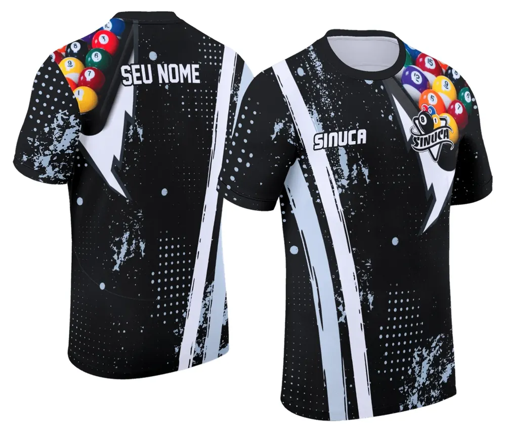 Camisa Personalizada de Sinuca - Snook - Bilhar Modelo 026