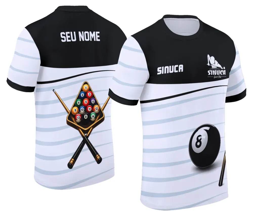 Camisa Personalizada de Sinuca - Snook - Bilhar Modelo 033