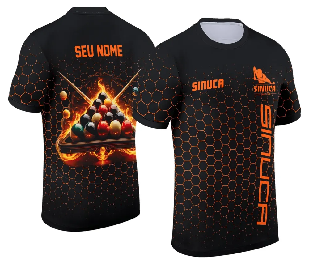 Camisa Personalizada de Sinuca - Snook - Bilhar Modelo 037