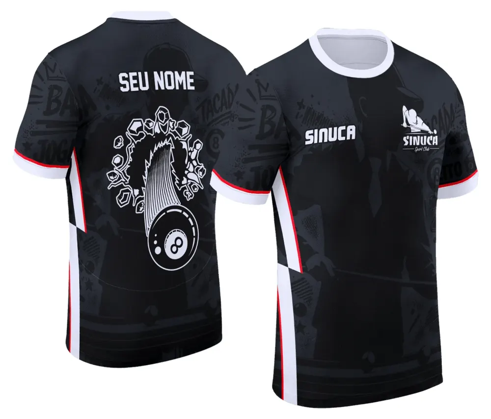 Camisa Personalizada de Sinuca - Snook - Bilhar Modelo 044