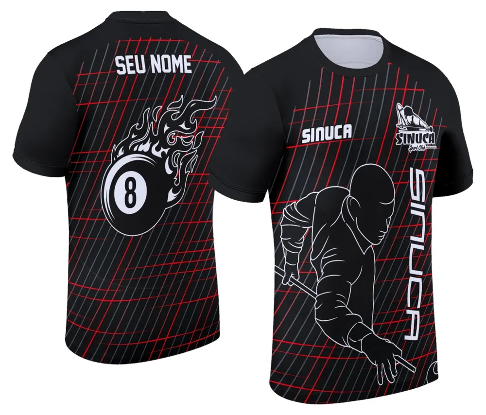 Camisa Personalizada de Sinuca - Snook - Bilhar Modelo 045