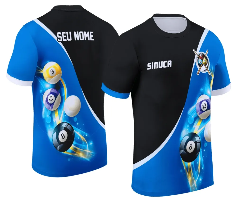 Camisa Personalizada de Sinuca - Snook - Bilhar Modelo 048