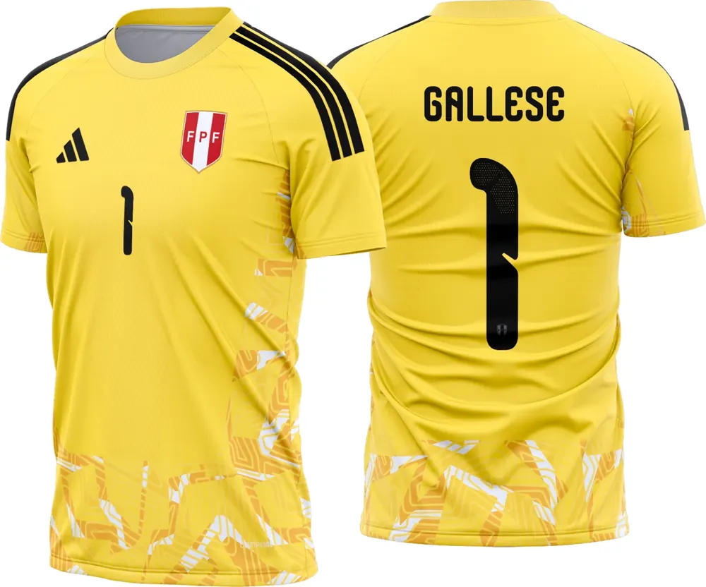 Arte Camisa Peru Goleiro 2026 - 2028 Modelo 02