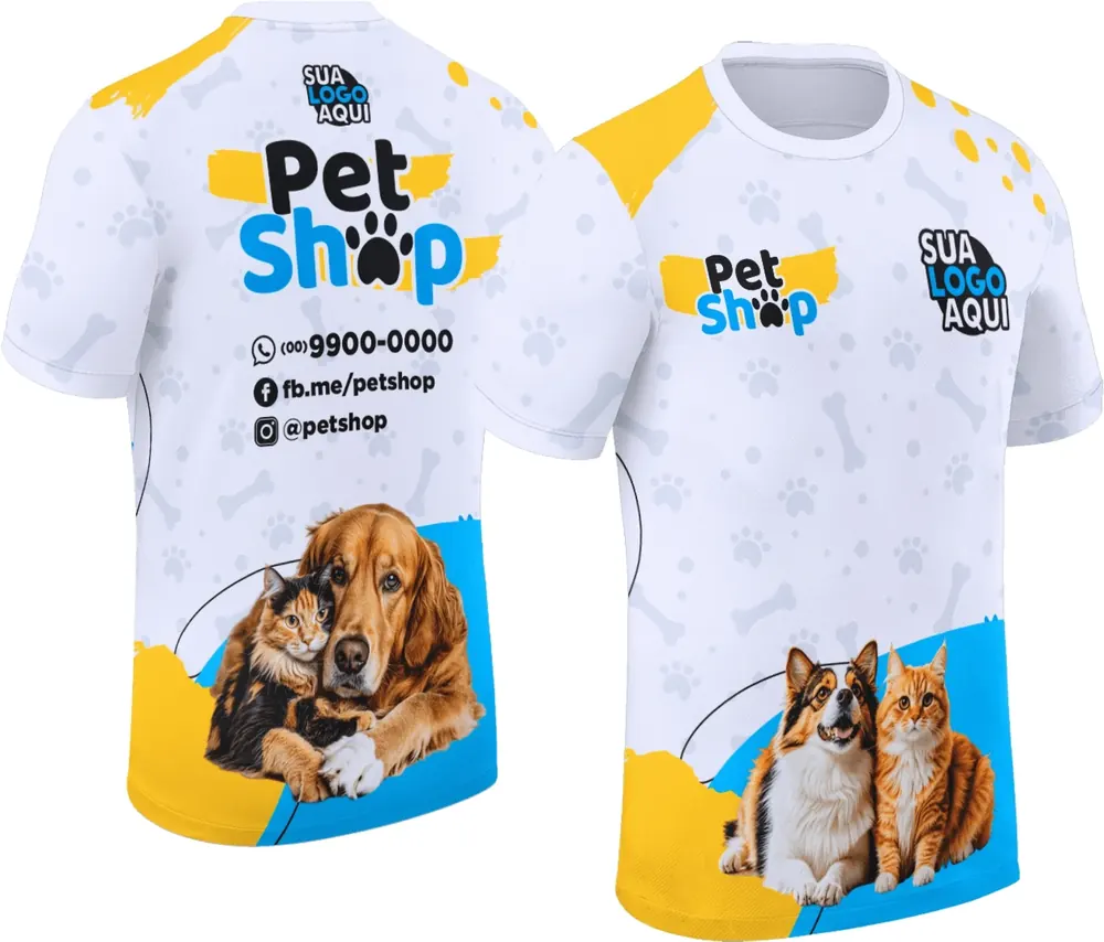 Arte Camisa Pet Shop Modelo 020