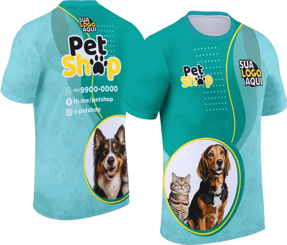 Arte Camisa Pet Shop Modelo 026