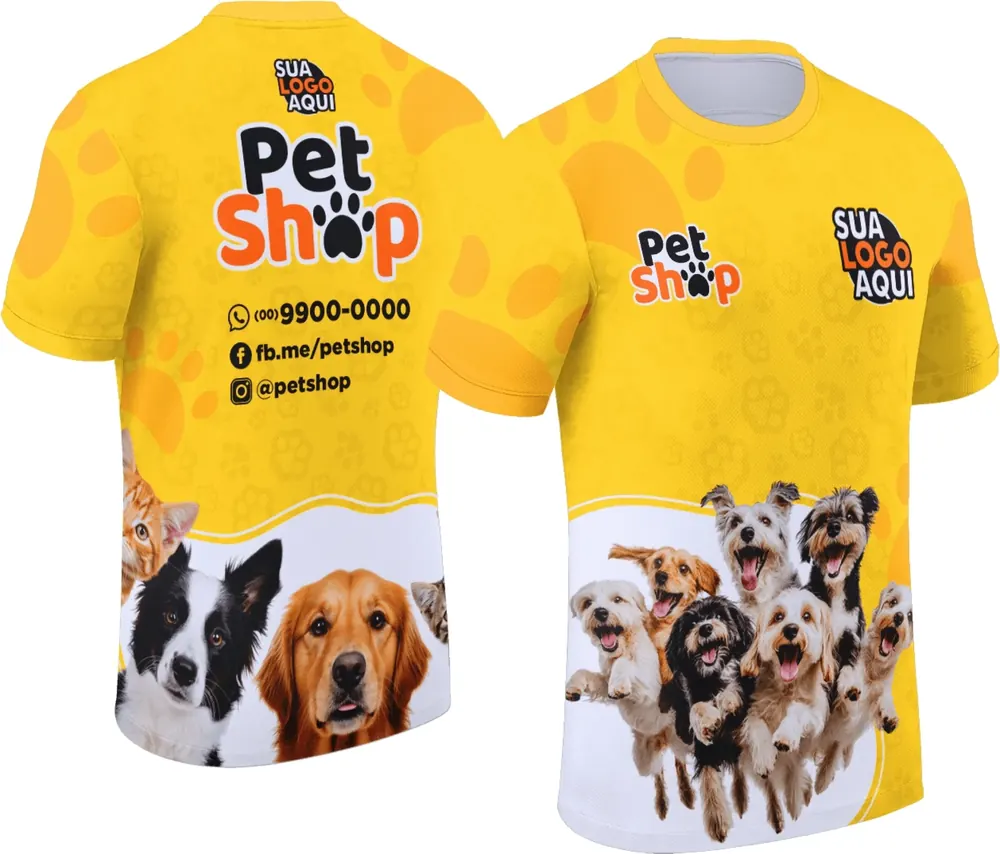 Arte Camisa Pet Shop Modelo 029