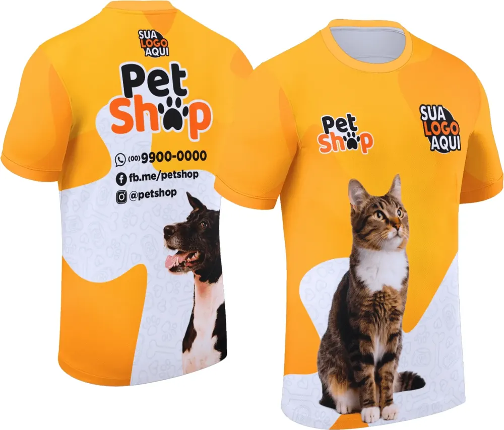 Arte Camisa Pet Shop Modelo 037
