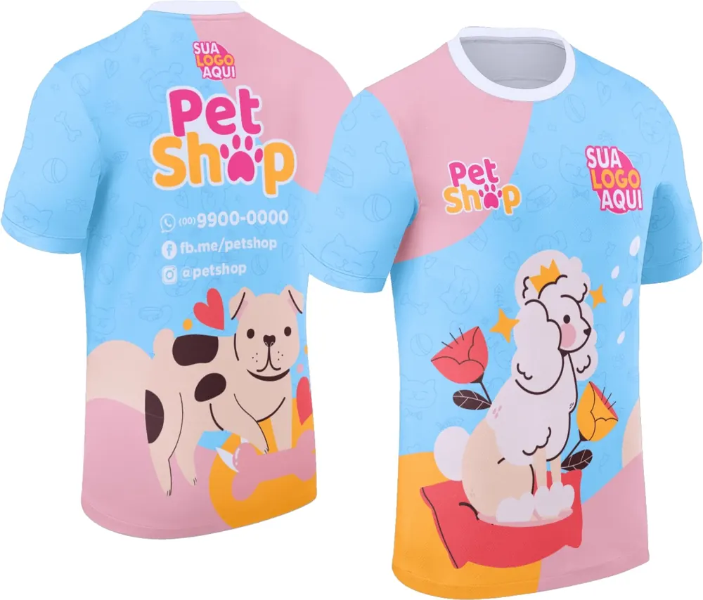 Arte Camisa Pet Shop Modelo 050