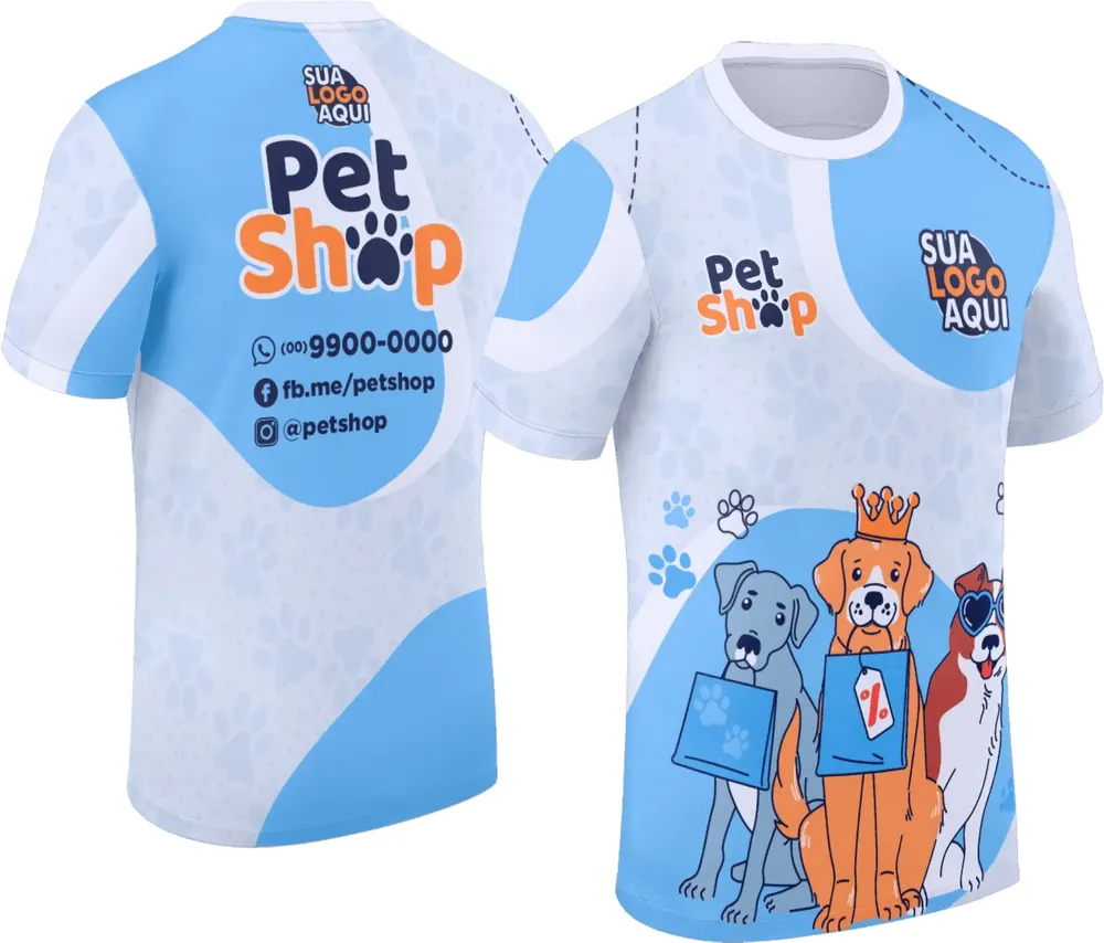 Arte Camisa Pet Shop Modelo 051