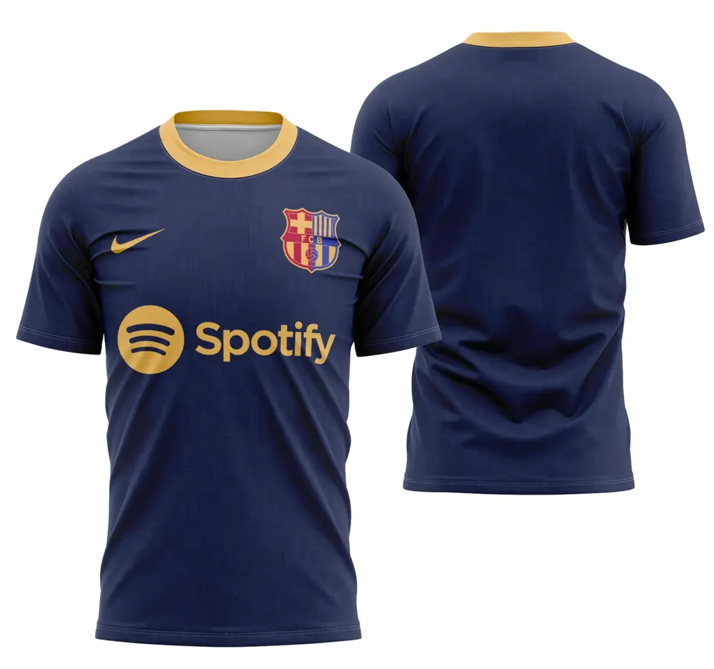 Arte Camisa Pré-Jogo Do Barcelona 2024-2025