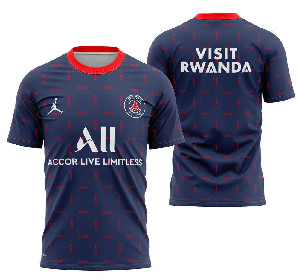 Arte Camisa Pré-Jogo Do Psg 2021-2022