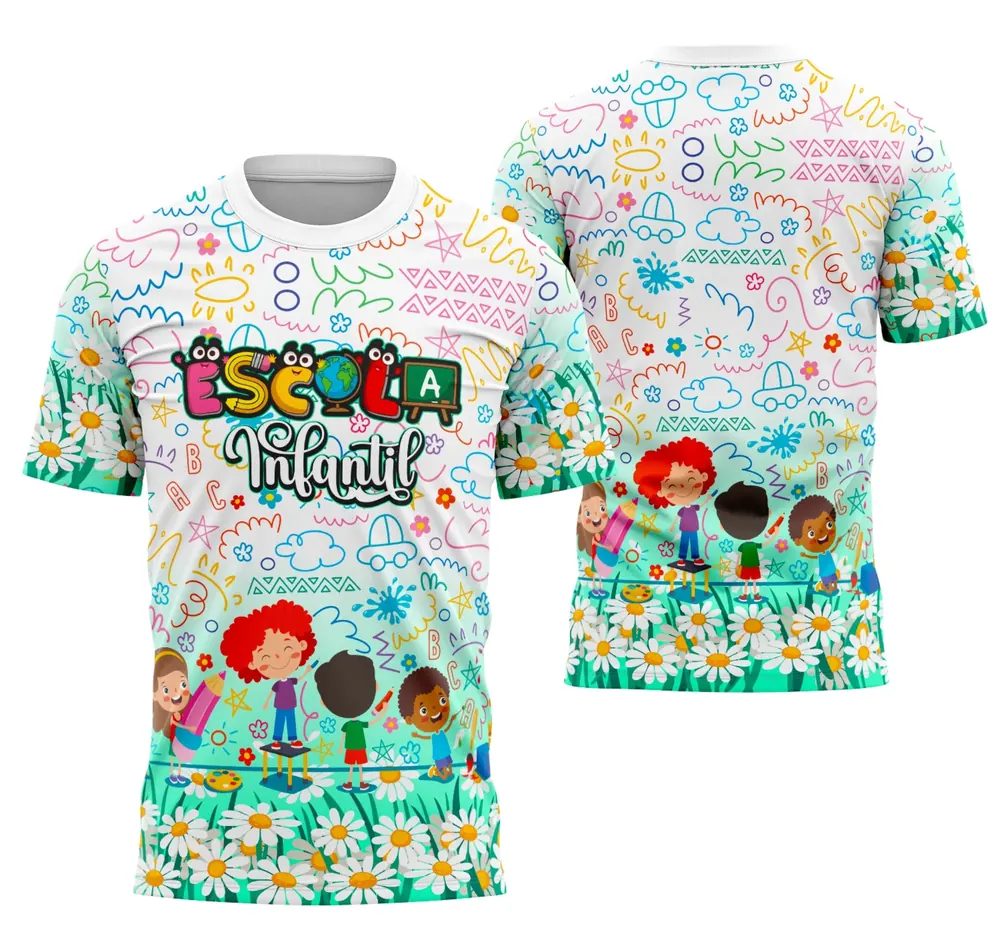 Arte Camisa Professora Personalizada Modelo 100