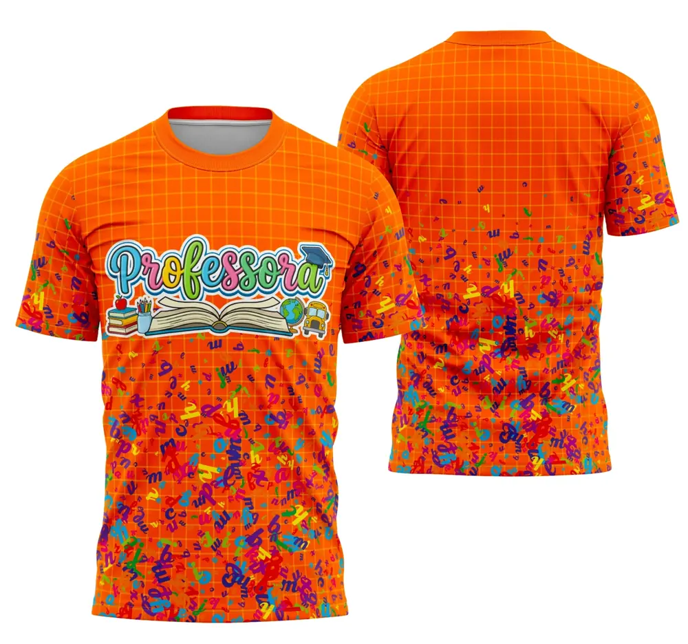 Arte Camisa Professora Personalizada Modelo 111