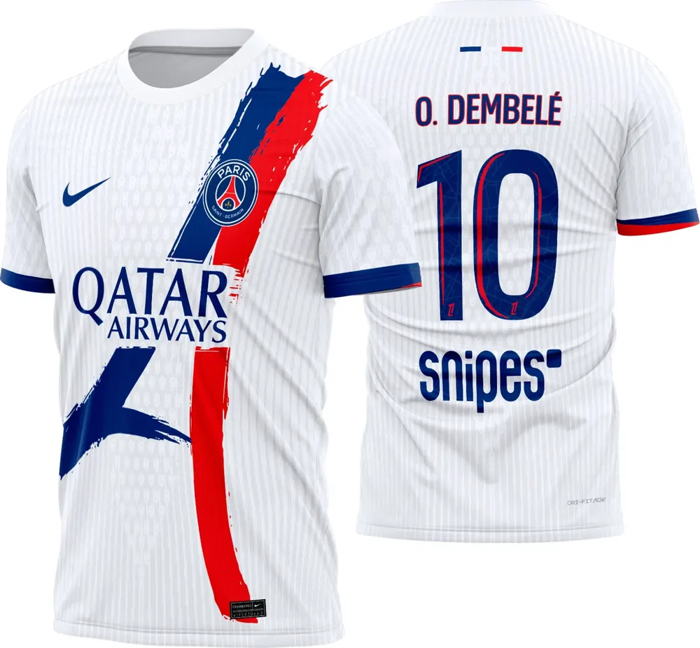 Arte Camisa PSG Reserva 2025-26