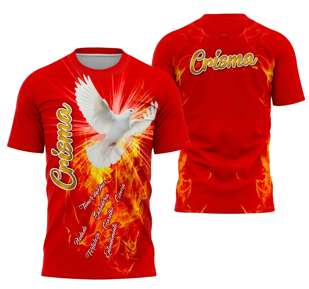 Camisa Crisma 2026 Vermelha Personalizável