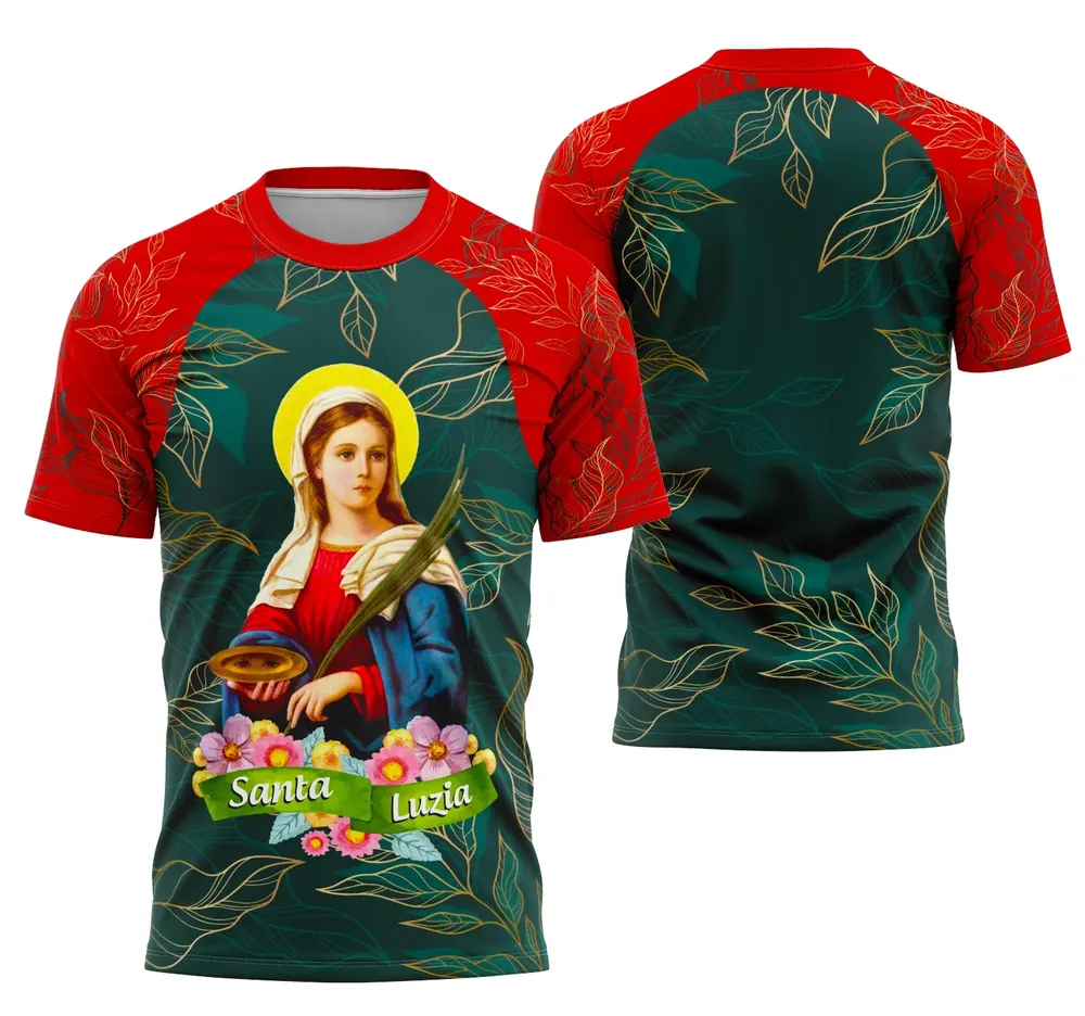 Arte Exclusiva de Camisa Santa Luzia