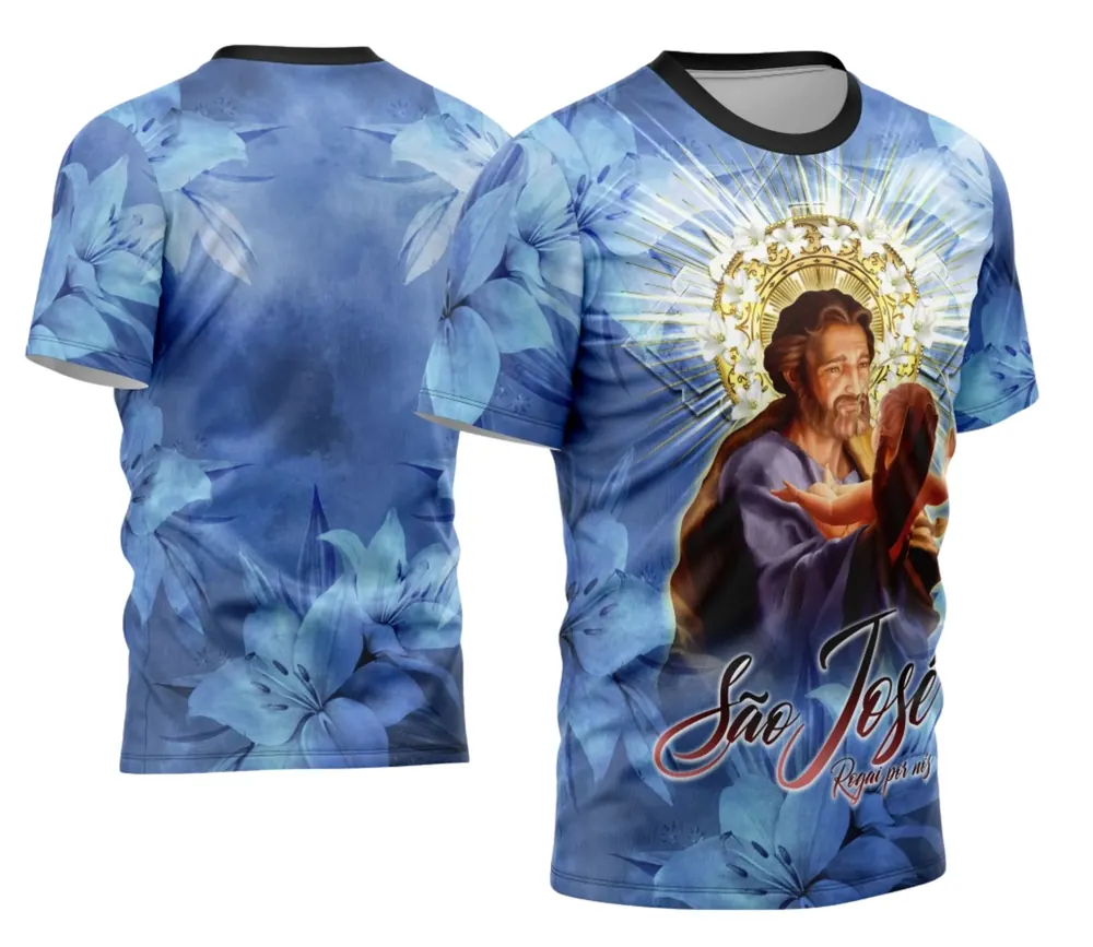 Arte Camisa São José Tradicional Modelo 03