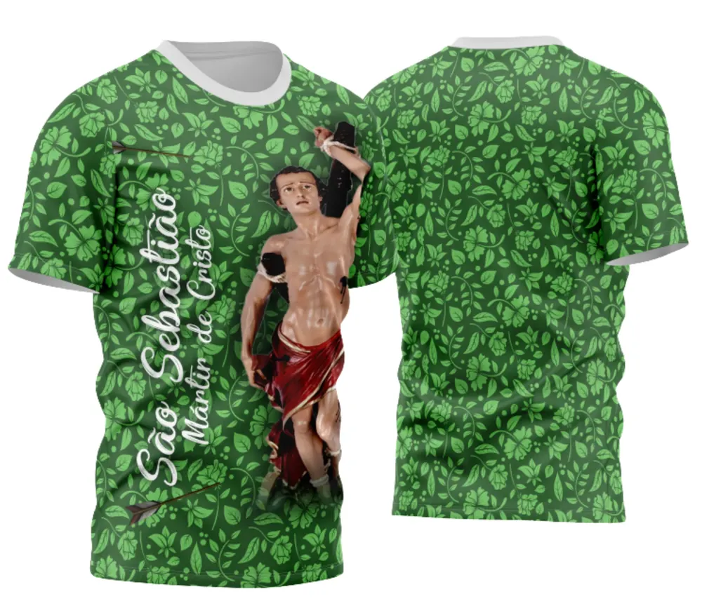 Arte Camisa São Sebastião Tradicional