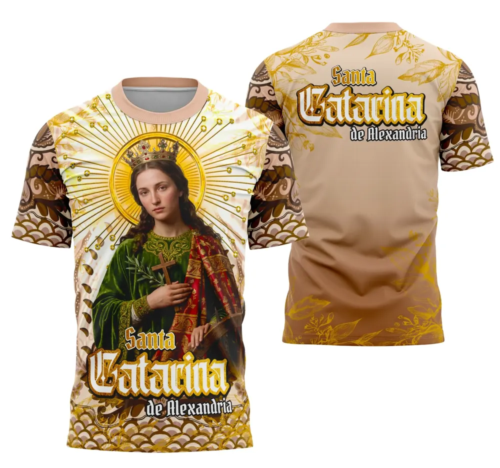 Arte Camisa Santa Catarina de Alexandria (5)