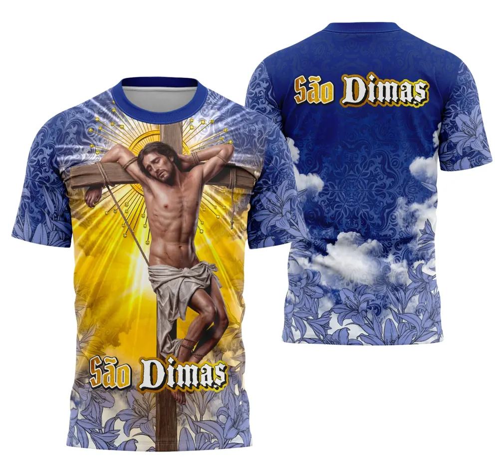 Arte Camisa São Dimas - Religião Modelo 03