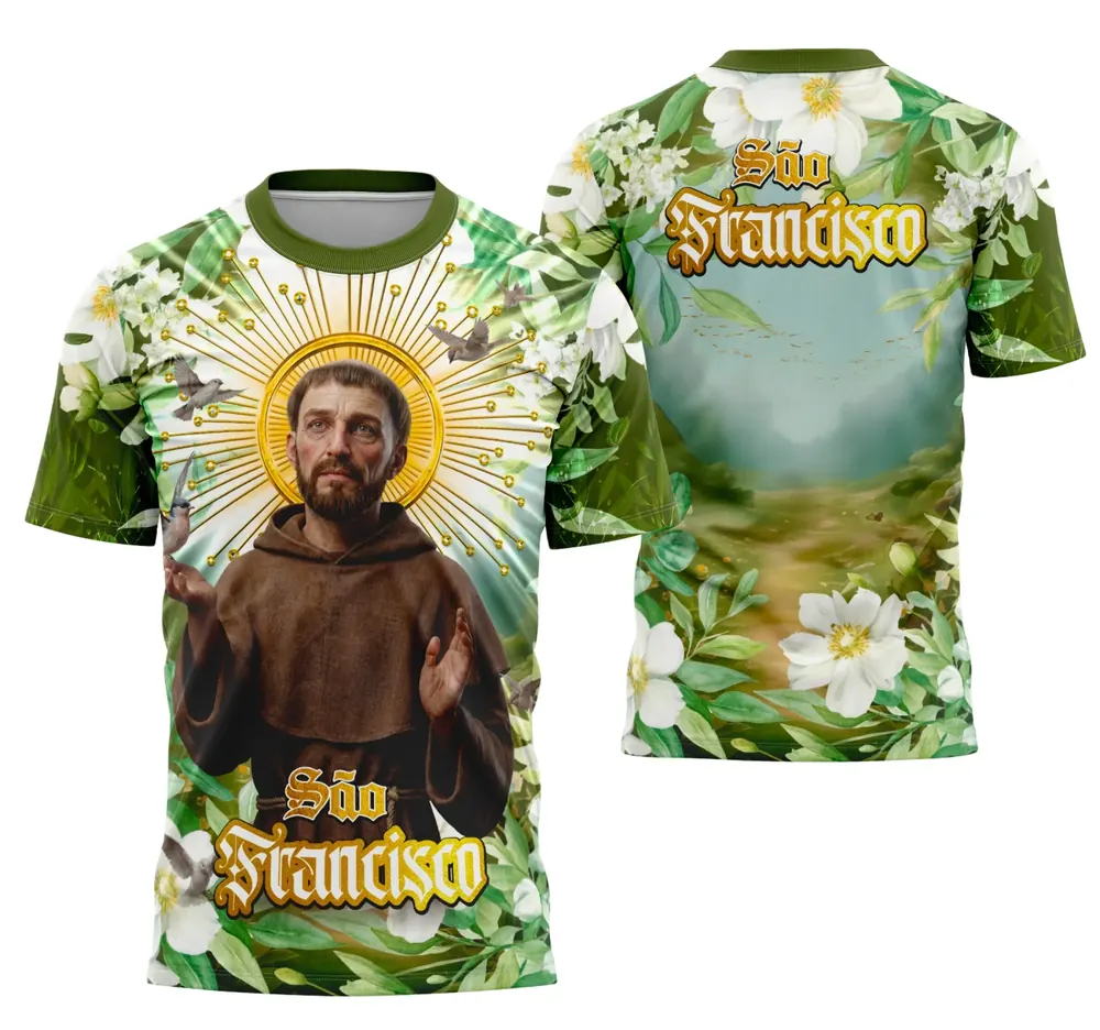 Camisa São Francisco de Assis Para Devotos Católicos