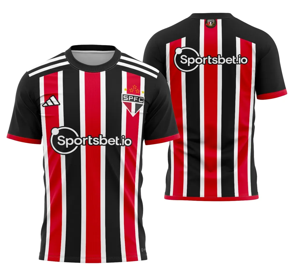 Arte Camisa Sao Paulo Visita 2023-2024