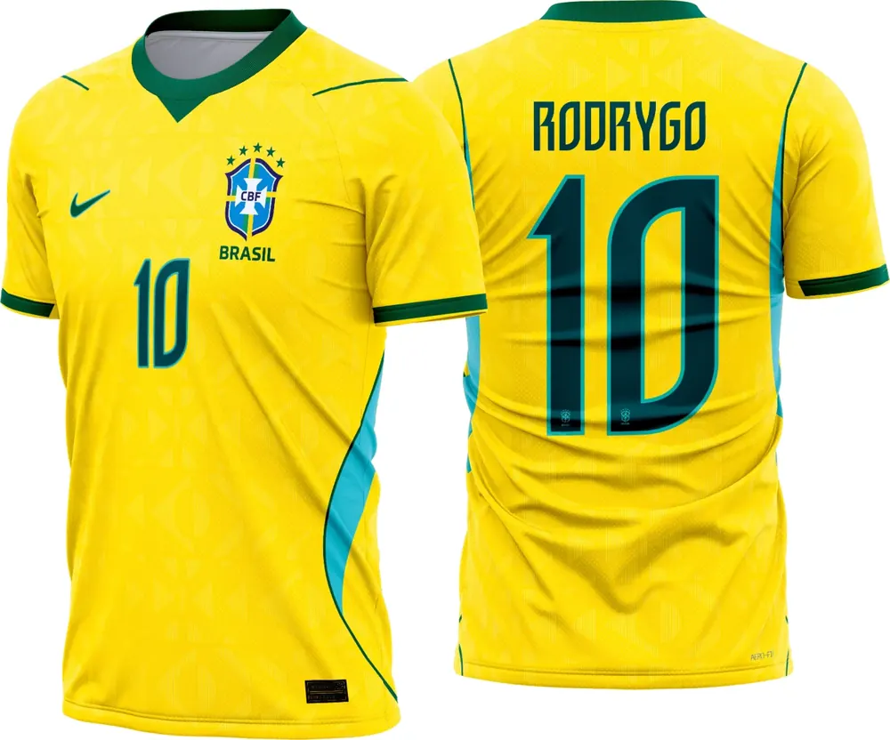 Arte Camisa Seleção Brasil Titular Copa 2026 Cdr