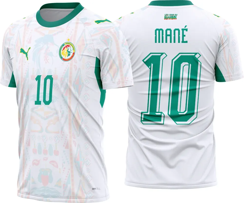 Arte Camisa Senegal Titular 2026 - 2028