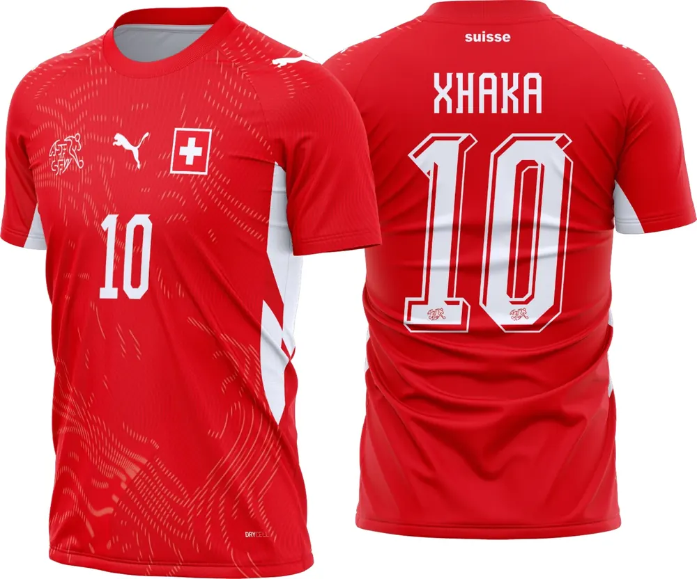 Arte Camisa Suiça Titular 2026 - 2028