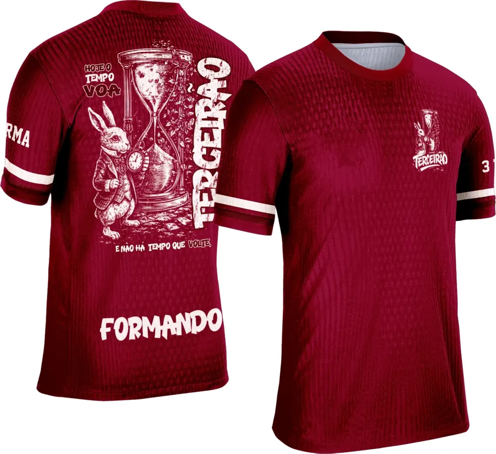 Camisa Terceirão Ampulheta Coelho Tempo