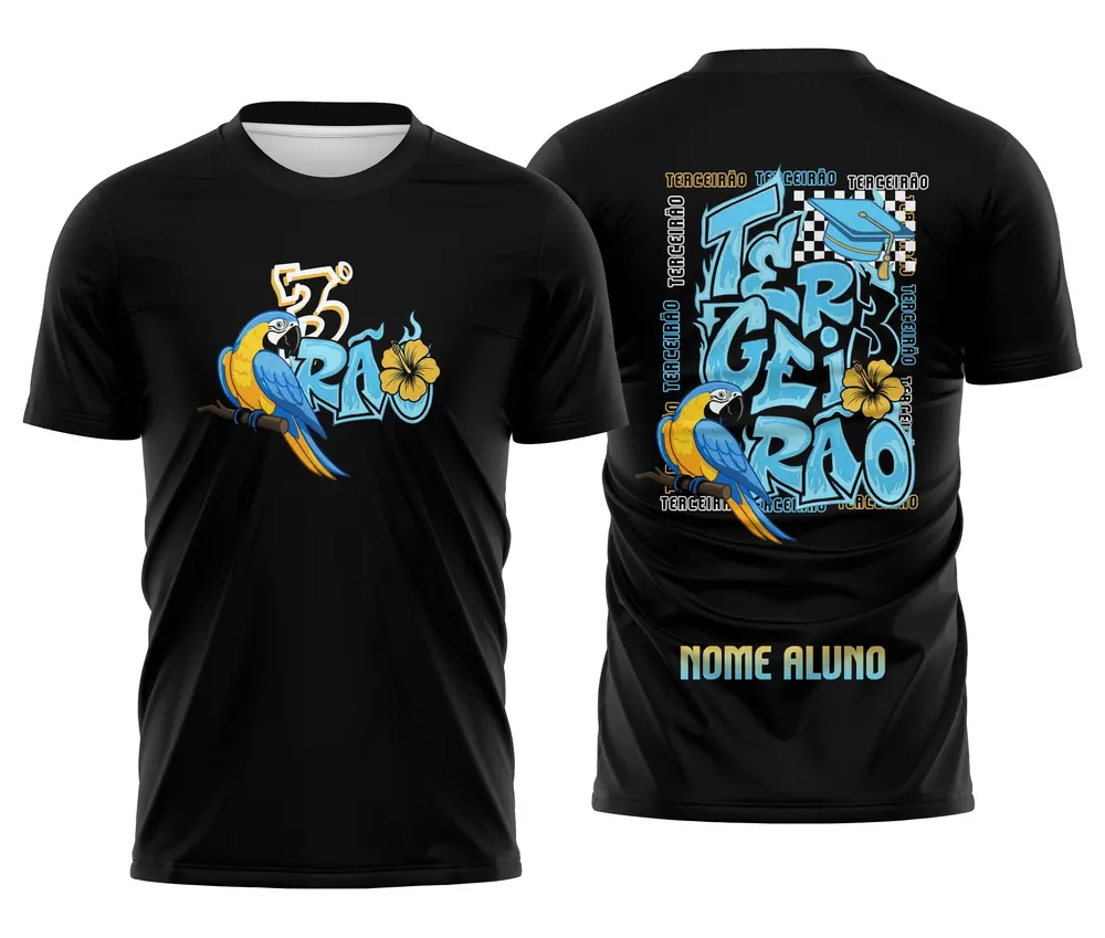 Arte Camisa Terceirão Arara Azul Canindé
