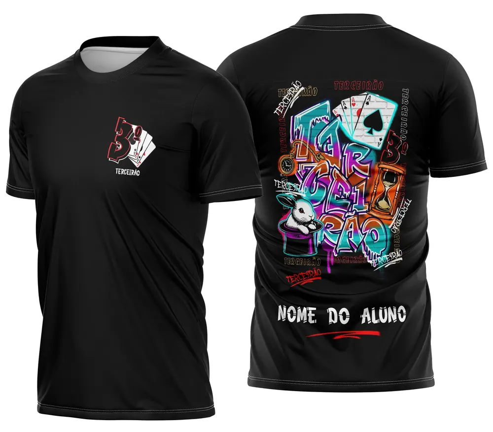 Camisa Terceirão Coelho e Cartas