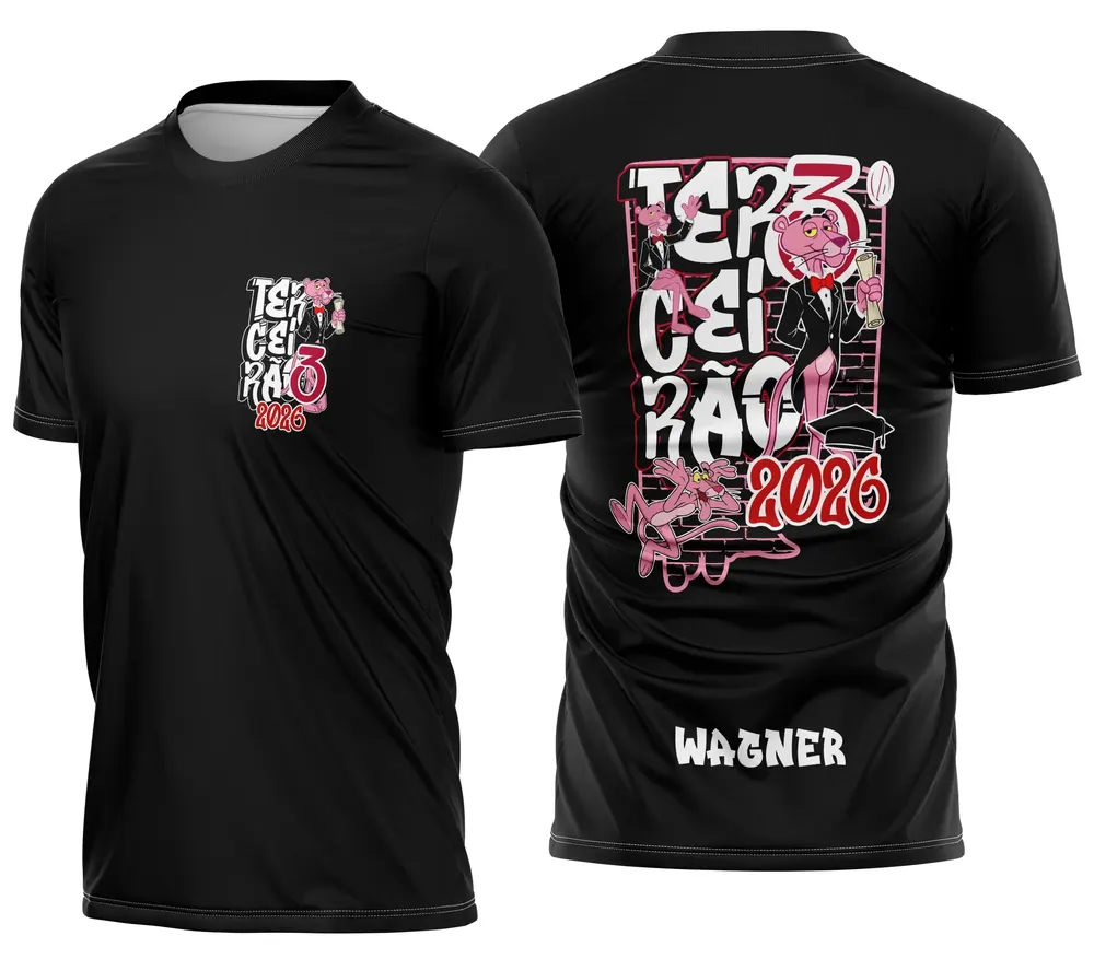 Camisa Terceirão Pantera Rosa Impacto