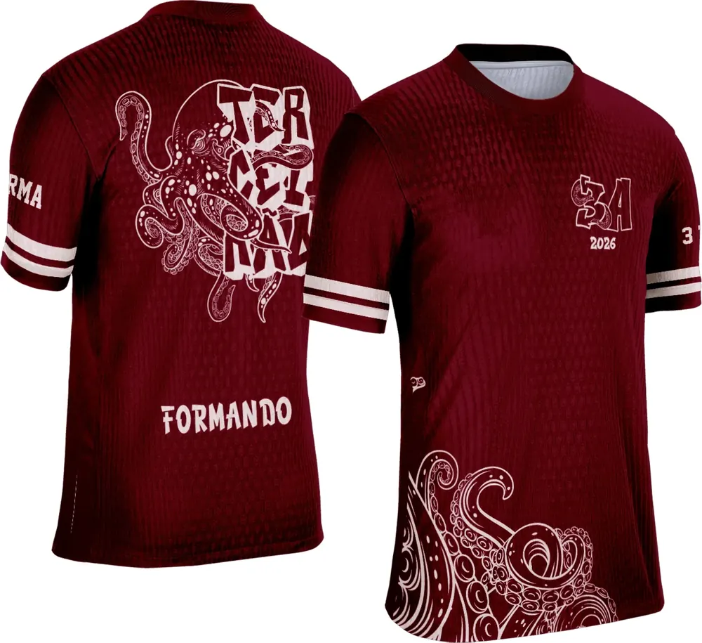 Arte Camisa Terceirão Polvo