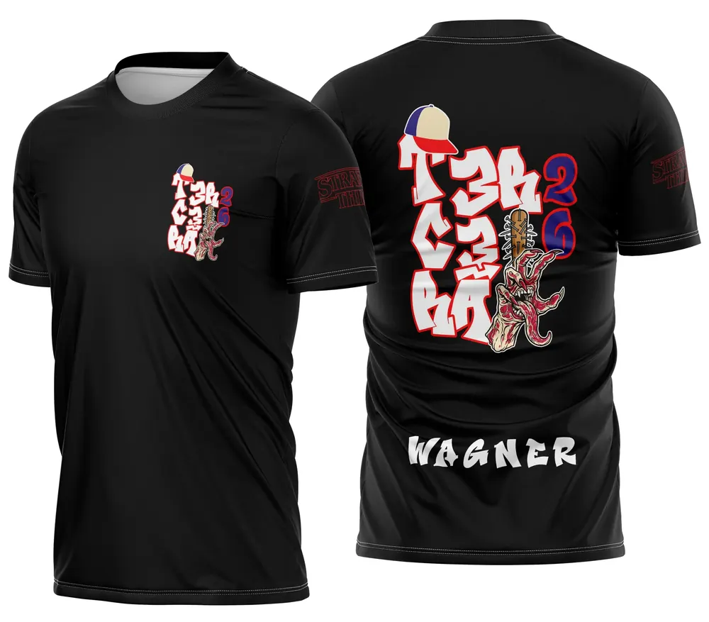 Arte Camisa Terceirão Vecna Stranger Things Impacto Modelo 02