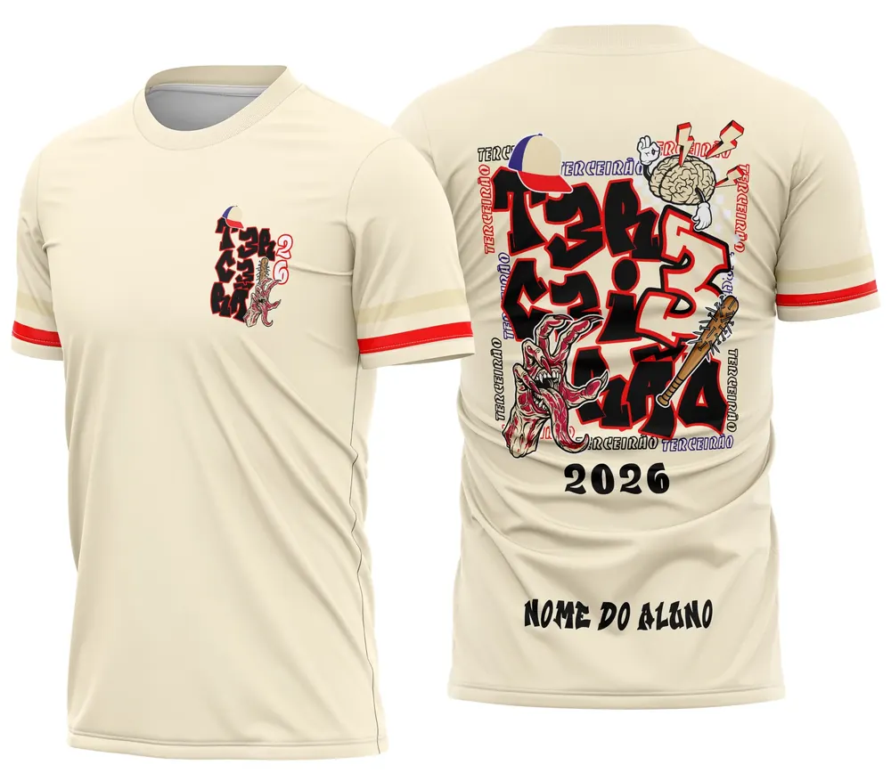 Arte Camisa Terceirão Vecna Stranger Things Exclusiva