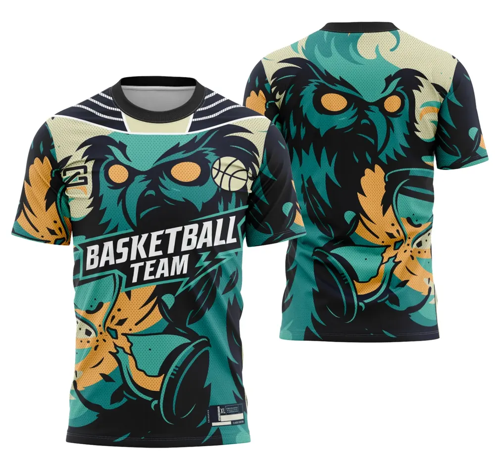 Arte Camisa Time de Basketball 1