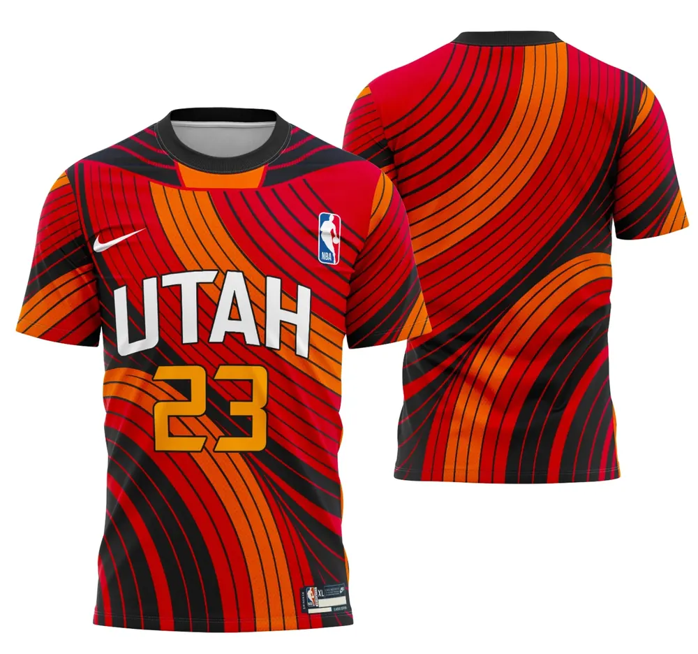 Arte Camisa Utah Jazz Conceito
