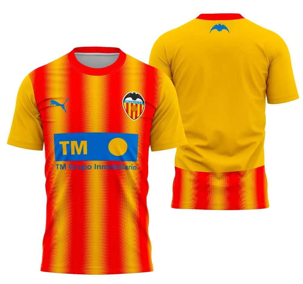 Arte Camisa Valencia Terceiro Kit 2025-26
