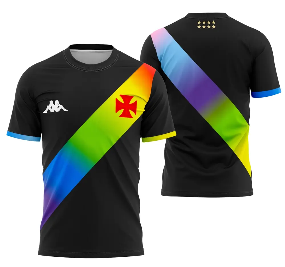 Arte Camisa Vasco Da Gama Pride 2023 - Modelo 1
