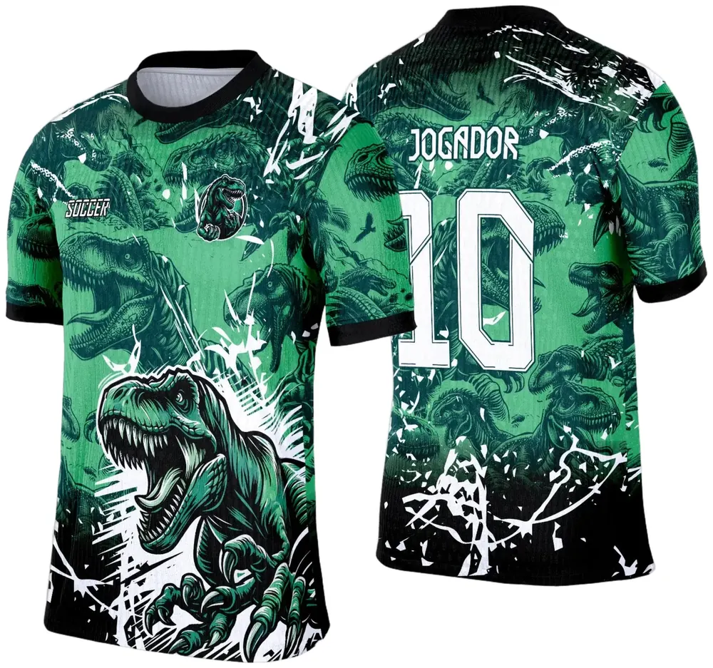 Camisa Verde de Interclasse 2025 - Dinossauro