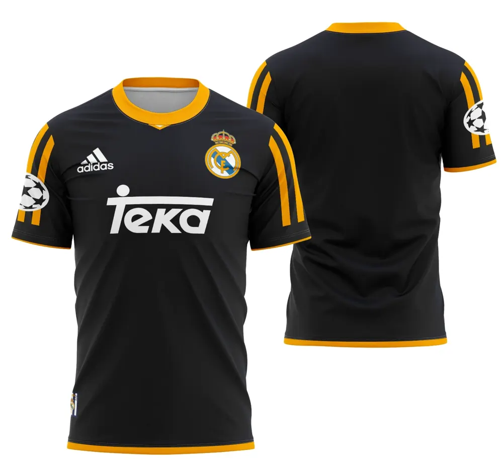 Arte Camisa Visita Do Real Madrid 1998-2000