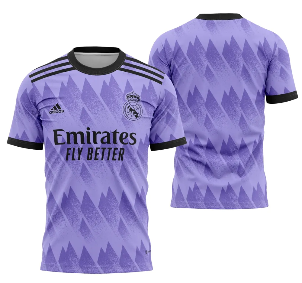 Arte Camisa Visita Do Real Madrid 2022-2023