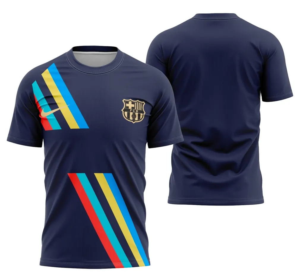 Arte Camisa Visita Pré-Jogo Do Barcelona 2022-2023