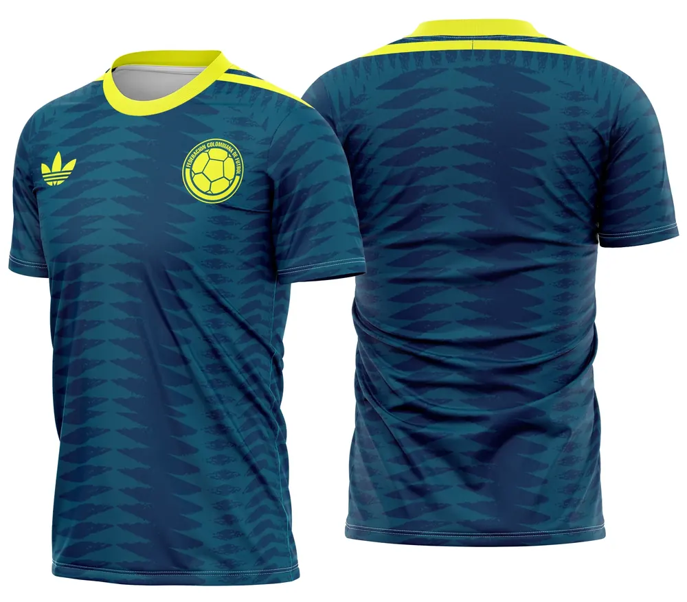 Arte Camiseta Colômbia Uniforme Reserva Vazamento 2026 Exclusiva