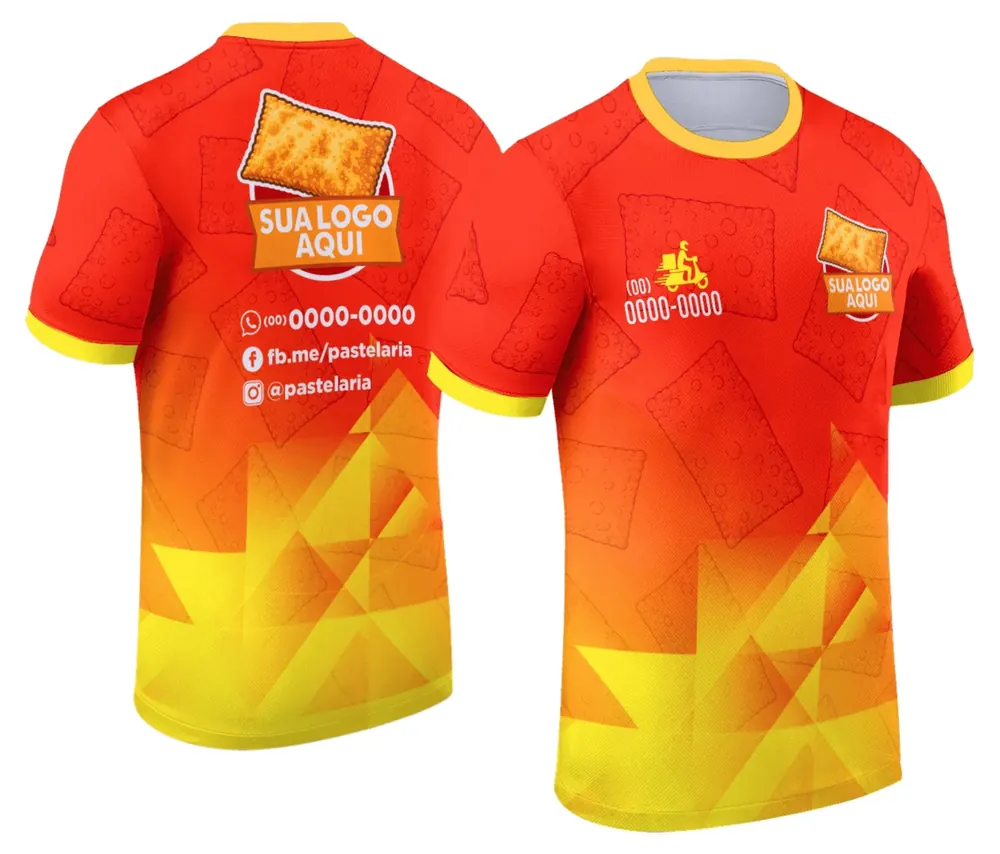 Camisa Uniforme Pastelaria e Salgados
