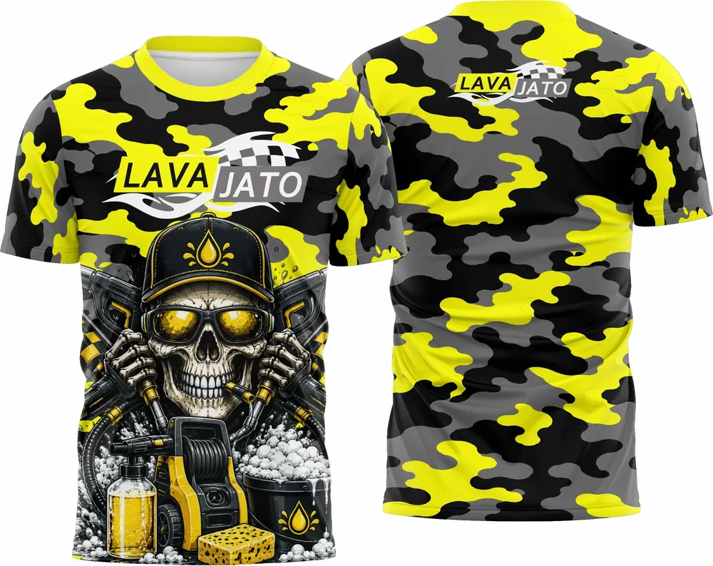 Camisa Estampa Equipe de Lava Jato