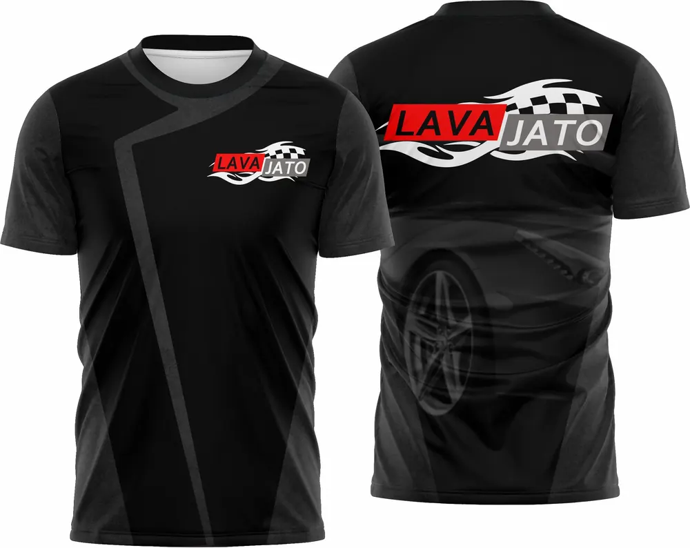 Camisa Estampa Lavagem de Carros