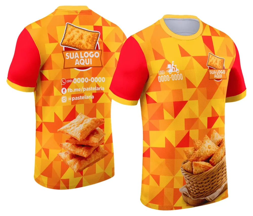 Camisa Estampa Salgados Fritos